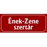 Ének-Zene szertár 25x10 cm