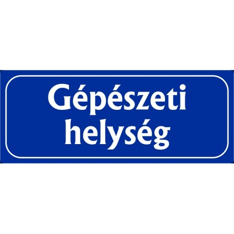 Gépészeti helység 25x10 cm