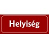 Helyiség 25x10 cm