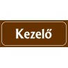 Kezelő 25x10 cm