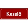 Kezelő 25x10 cm