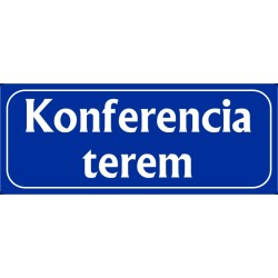 Konferencia terem 25x10 cm