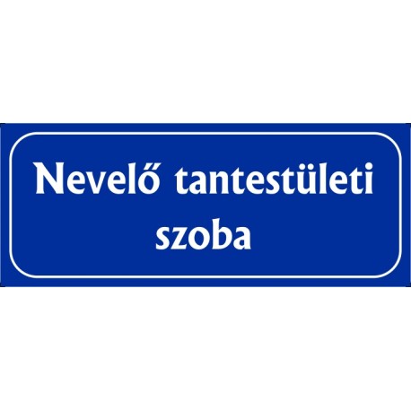 Nevelő tantestületi szoba 25x10 cm