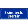 Szám. tech. szertár 25x10 cm