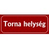 Torna helység 25x10 cm