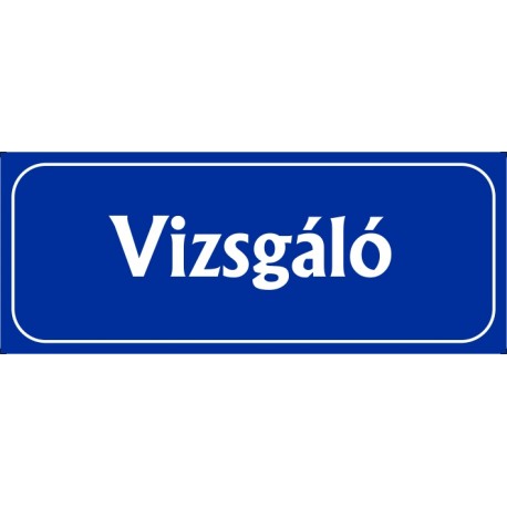 Vizsgáló 25x10 cm