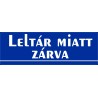 Leltár miatt zárva 30x10 cm