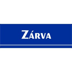 Zárva 30x10 cm