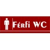 Férfi WC 30x10 cm