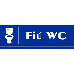 Fiú WC 30x10 cm