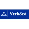 Vetkőző 30x10 cm