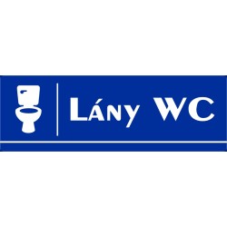 Lány wc 30x10 cm