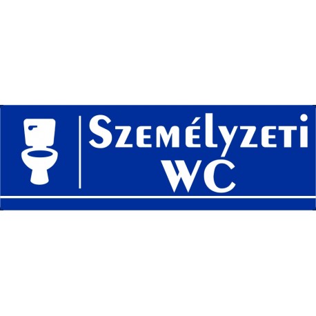 Személyzeti wc 30x10 cm