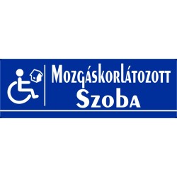 Mozgáskorlátozott szoba 30x10 cm