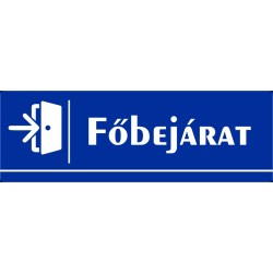 Főbejárat 30x10 cm