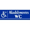 Akadálymentes wc 30x10 cm