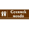 Gyermek mosdó 30x10 cm