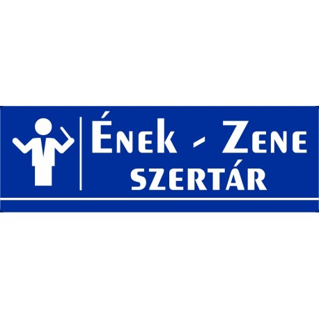 Ének-Zene szertár 30x10 cm