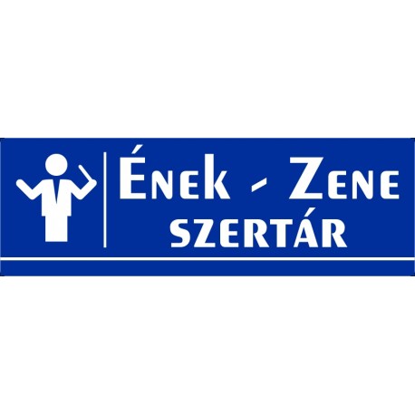 Ének-Zene szertár 30x10 cm