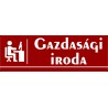 Gazdasági iroda 30x10 cm