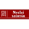 Nyelvi szertár 30x10 cm