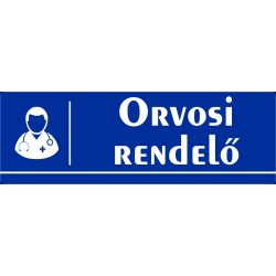 Orvosi rendelő 30x10 cm