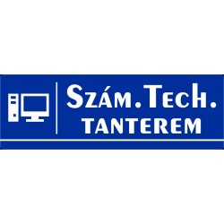 Szám. tech. terem 30x10 cm