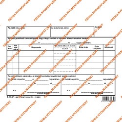 Tárgyi eszközök átadás-átvétel bizonylat gazdálkodó szervezetek között 25x4 lapos tömb A/5 fekvő