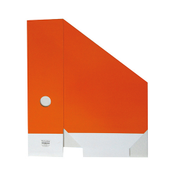 Iratpapucs karton összehajtható pd A/4 10 cm gerinccel karton narancssárga