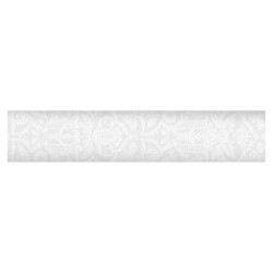 Asztalterítő 1,2x7 m papír damaszt dombornyomású Jacquard fehér