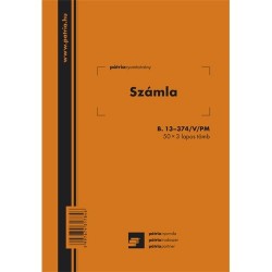 Számla 50x3 lapos tömb A/5 álló