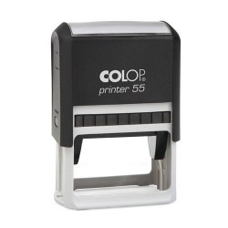 Colop Szövegbélyegző Printer 55 fekete ház kék párnával 40x60 mm
