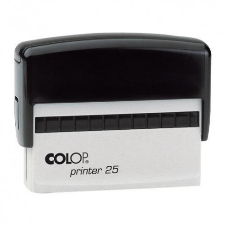 Colop Szövegbélyegző Printer 25 fekete ház kék párnával 15x75 mm