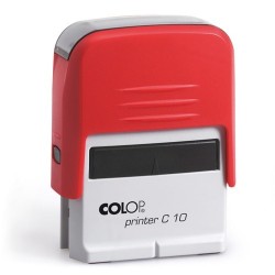 Colop Szövegbélyegző Printer C10 piros ház 10x27 mm