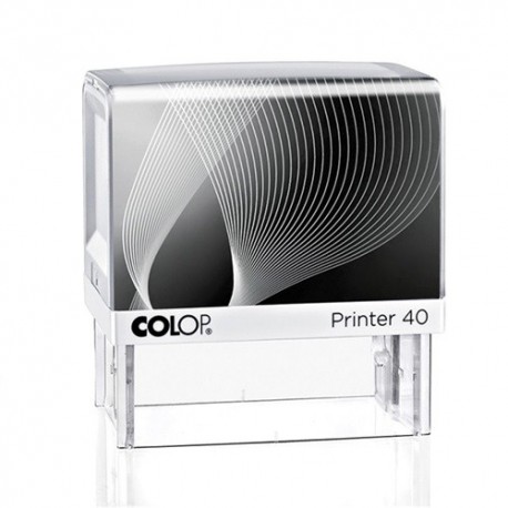 Colop Szövegbélyegző Printer IQ 40 fekete kék párnával 23x59 mm