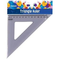 Vonalzó Centrum háromszög 45 fokos 13 cm csomagolt
