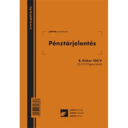 Pénztárjelentés 25x2+2 lapos tömb A/5 álló