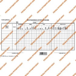 Napi étrend szabadlap 275x145 mm