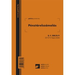 Pénztárelszámolás 25x2+2 lapos tömb A/5 álló