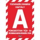 Információs tábla pd A/5 Tűzveszélyességi osztály A