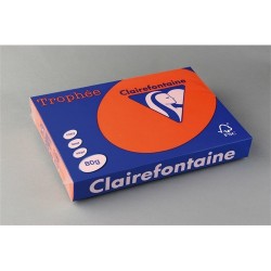 Másolópapír színes Clairefontaine Trophée A/3 80g intenzív narancssárga 500 ív/csomag (1883)