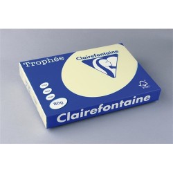Másolópapír színes Clairefontaine Trophée A/3 80g pasztell kanárisárga 500 ív/csomag (1884)