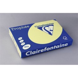 Másolópapír színes Clairefontaine Trophée A/3 80g pasztell nárciszsárga 500 ív/csomag (1890)