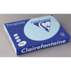 Másolópapír színes Clairefontaine Trophée A/3 80g pasztellkék 500 ív/csomag (1889)