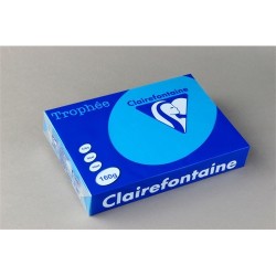 Másolópapír színes Clairefontaine Trophée A/4 160g intenzív kék 250 ív/csomag (1022)