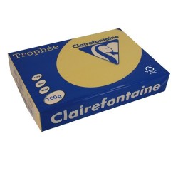 Másolópapír színes Clairefontaine Trophée A/4 160g pasztell arany 250 ív/csomag (1103)