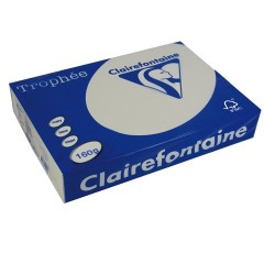 Másolópapír színes Clairefontaine Trophée A/4 160g pasztell gyöngyszürke 250 ív/csomag (1041)