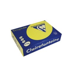 Másolópapír színes Clairefontaine Trophée A/4 210g intenzív sárga 250 ív/csomag (2210)