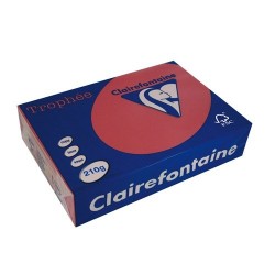 Másolópapír színes Clairefontaine Trophée A/4 210g intenzív vörös 250 ív/csomag (2211)