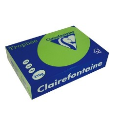 Másolópapír színes Clairefontaine Trophée A/4 210g intenzív zöld 250 ív/csomag (2208)